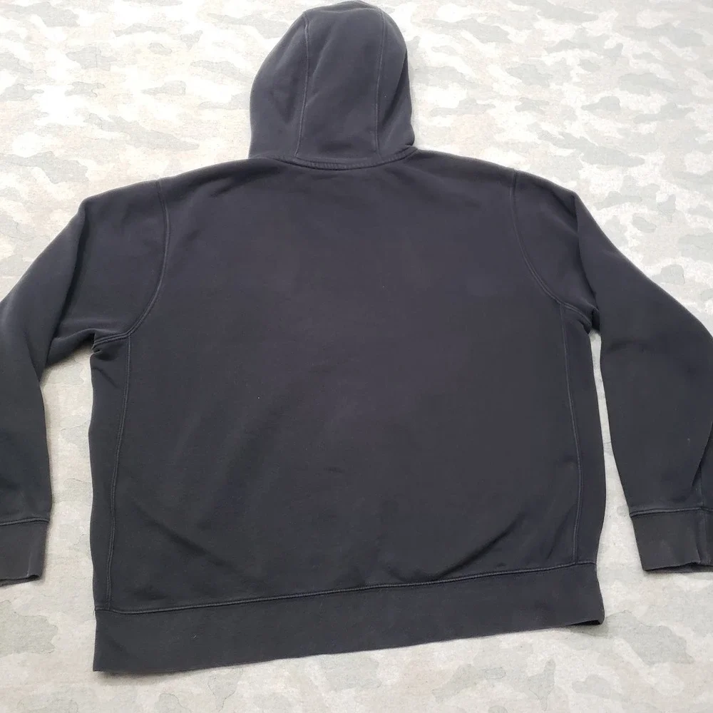 Nike Sweatshirt Men Large Black Pullover Hoodie Embroidered Logo